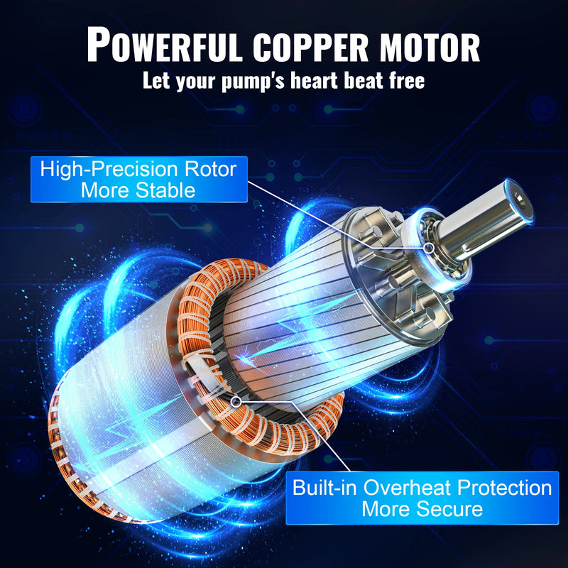 SucceBuy Deep Well Submersible Pump 370W/750W/1100W/1500W/2200W 230V 50Hz Stainless Steel Water Pumps for Industrial Irrigation