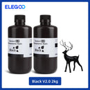 Elegoo 1KG/2KG/4KG UV Resin 2.0 For 3D Printer SATURN 3 ULTRA 3D Printing Material UV Resin Normal 1kg Liquid Bottle