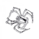 Gothic Crystal Ball Halloween Spider Finger Ring for Women Men Couple Unique Punk Jewelry Animal Party Daily Gift Accessories