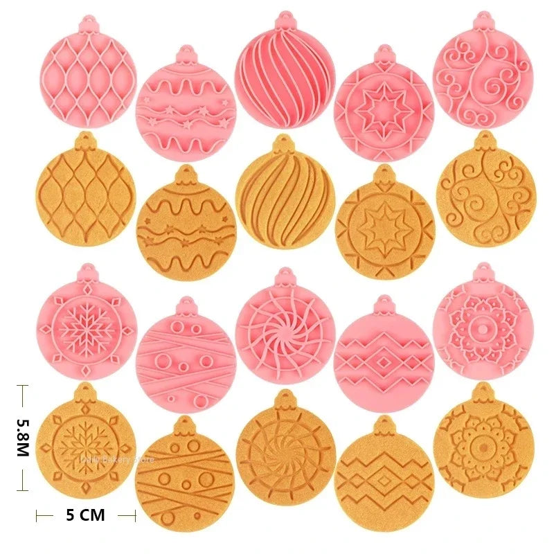 Multiple Sets DIY Cake Decorating Tools Christmas Cookie Cutters Cartoon Biscuit Mould DIY Fondant Mold Baking Tools for Kitchen