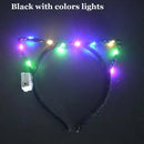 Children Kids Girls Light Up Tutu Led Skirt Glow Wreath Headband Party Birthday Luminous Costumes Christmas Halloween Festival