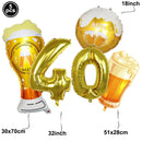 40th Birthday Party Disposable Tableware Plate Cup Napkin Black Gold Party Decorations Birthday Balloon 40 Years Party Supplies