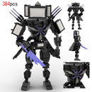 MOC Skibidi Toilet Action Figure Building Blocks Titan Clock Man upgrade 4.0 Bricks DlY Toys For Kid Christmas Birthday Gifts