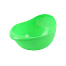 Multi-functional Rice Washer Vegetable and Fruit Basket Drain Cleaning Kitchen Tools Food Beans Sieve Fruit Bowl Drainer