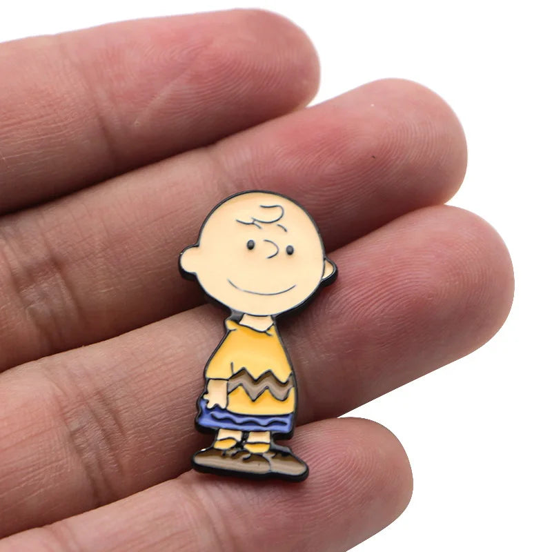 Snoopy Anime Enamel Metal Pin Lapel Pins for Backpacks Brooches on Clothes Jewelry Pin Cute Decorative Accessories Gifts