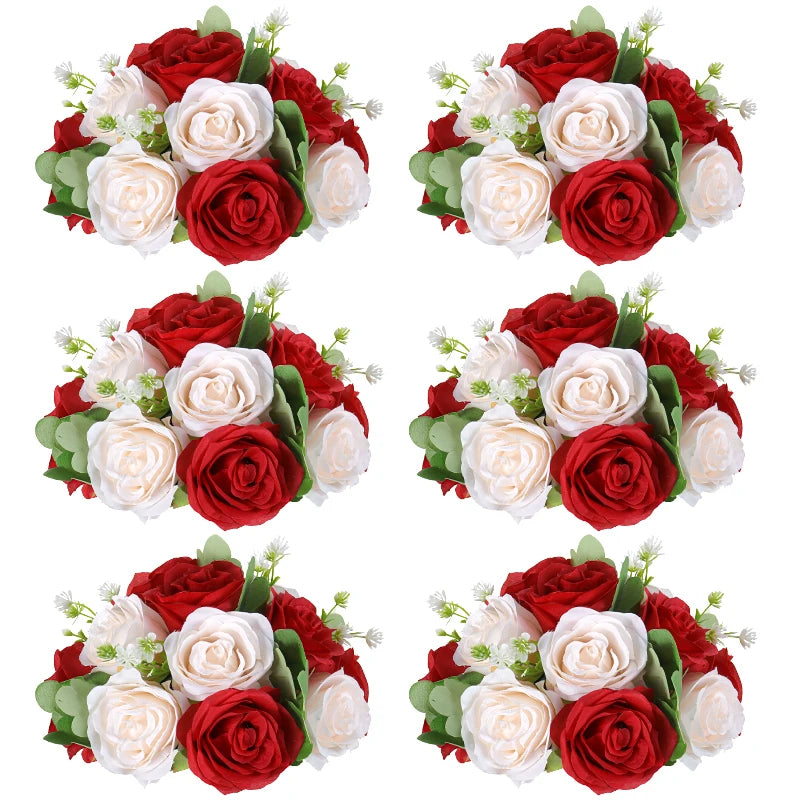 Wedding Flowers Rose Balls 2/6pcs Centerpieces Arrangement Flowers Ball for Wedding Birthday Party Valentine's Day Home Decor