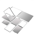 Aluminum Folding Mirror Pocket Mini Portable Makeup Mirrors Travel Hand Small Mirror Vanity Foldable Compact Cosmetics Tools
