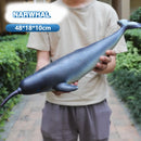 Simulated Ocean Big Animal Toys Realistic Action Figure Model Sea Life Great White Shark 40-48cm Soft Rubber Sea Educational Toy