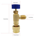 R410A R22 Air Conditioning Refrigerant Charging Valve Adapter Liquid Safety Valve Manifold Gauge Refrigeration Hose Adapters