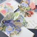 Romantic Flower 3D Pop-up Greeting Cards Best Wishes Birthday Wedding Anniversary Postcard Thanksgiving Xmas Gifts Cards