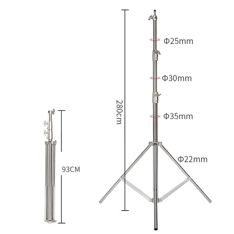 Heavy Duty Metal Aluminum Alloy Light Stand Tripod for Photo Studio Softbox Video Flash Reflector Lighting Background Stand