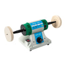 Polisher Machine Adjustable Variable Speed Multi-function Jewelry Rock Polishing Buffer Bench Lathe with 2 Cloth Wheels