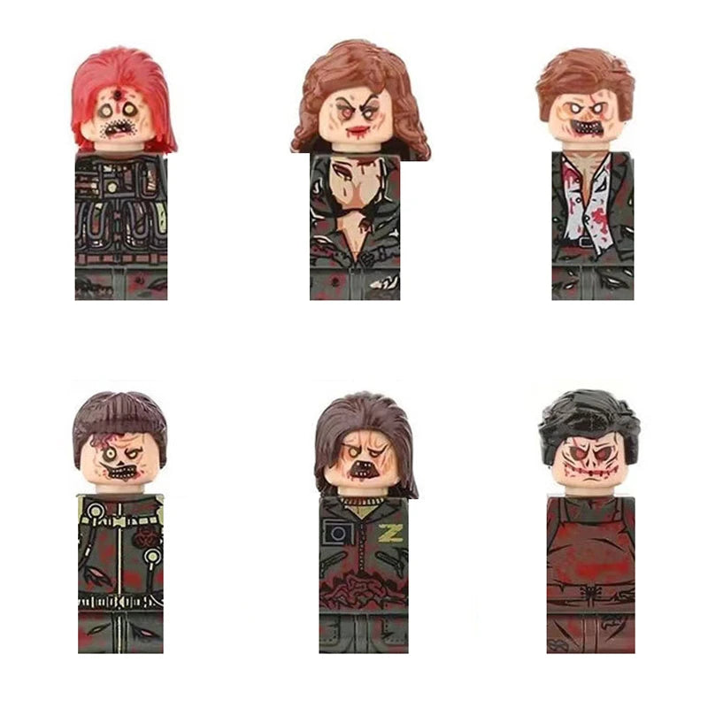 Halloween Zombies FigureAssembled MOC Building Blocks Ghost  Cemetery Vampire Skeleton Pumpkin Bricks Gift Children