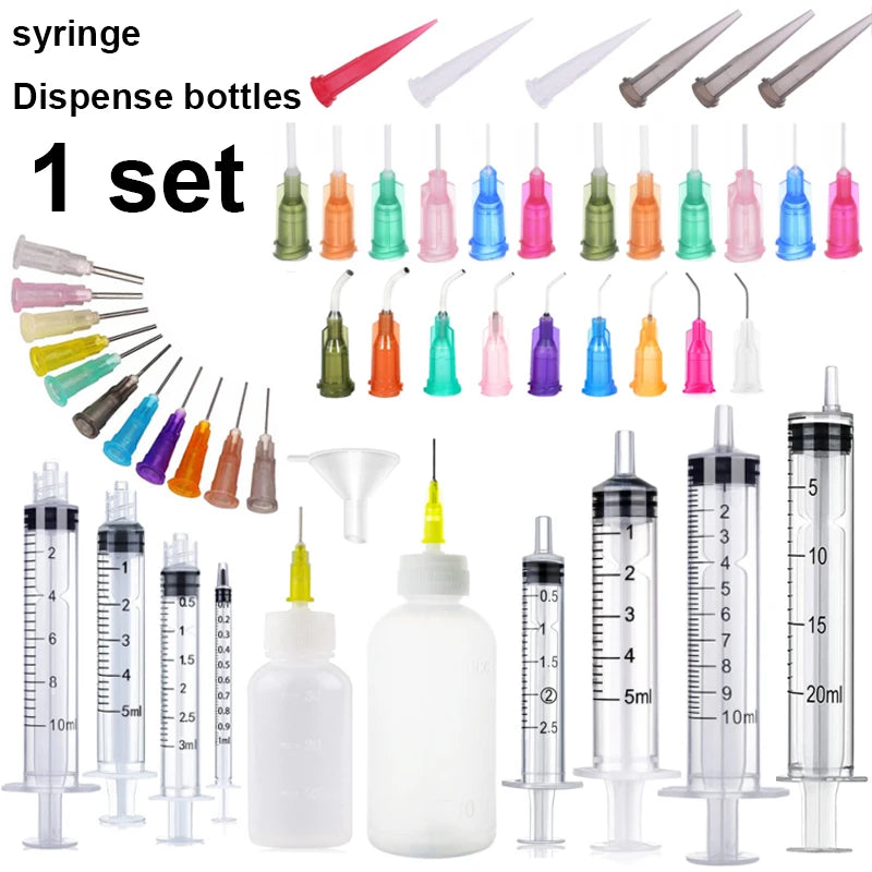 1set tip applicator bottle set science laboratory measuring watering supplement, pets,  students, glue applicator