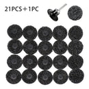 10/21Pcs 2-Inch Strip Discs Stripping Wheel Polishing Wheel with 1 Part holder Grinding Disc for Clean and Remove Paint