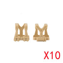 WW2 Military Building Blocks Mini Bricks Solider Figures Gifts Weapon Equipment Accessories USA Greman Vests Armor Toys For Kids