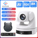 HCSTVCON USB3.0 HDMI LAN PTZ Camera 4K 20X Zoom Video Conference for Church Online Youtube Skype Live Streaming Meeting Zoom