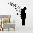 Home Decor Birds Soldier With Weapon Wall Sticker Vinyl Creative Interior Design Boys Room Teens Bedroom Decals Wallpaper 4399
