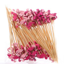 100Pcs 12Cm Disposable Party Tableware Fruit Dessert Sticks Bamboo Skewers Buffet Cupcake Decoration Wedding Supplies