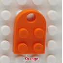 50pcs DIY Building Blocks 3176 Brick Heart Necklace/Key Ring Toys 2x 3 Heart-shaped Multicolor Educational Toy Gift for Children