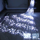 3X3M 6X3M LED Meteor Shower Rain Light Water Flow Waterfall Window Curtain String Light Wedding Christmas Fairy Light Garland