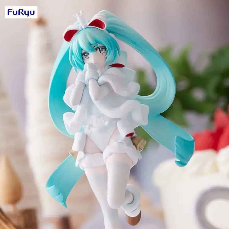 Judai Original FuRyu VOCALOID Hatsune Miku Sweet Sweets Christmas Cake  Exceed Creative Noel PVC Action Figure Model Toys