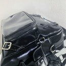 MBTI Pu Leather Handbags for Women Fashion Black Lolita Itabag Japanese Jk Tote Bags Casual Large Capacity Shoulder Bag