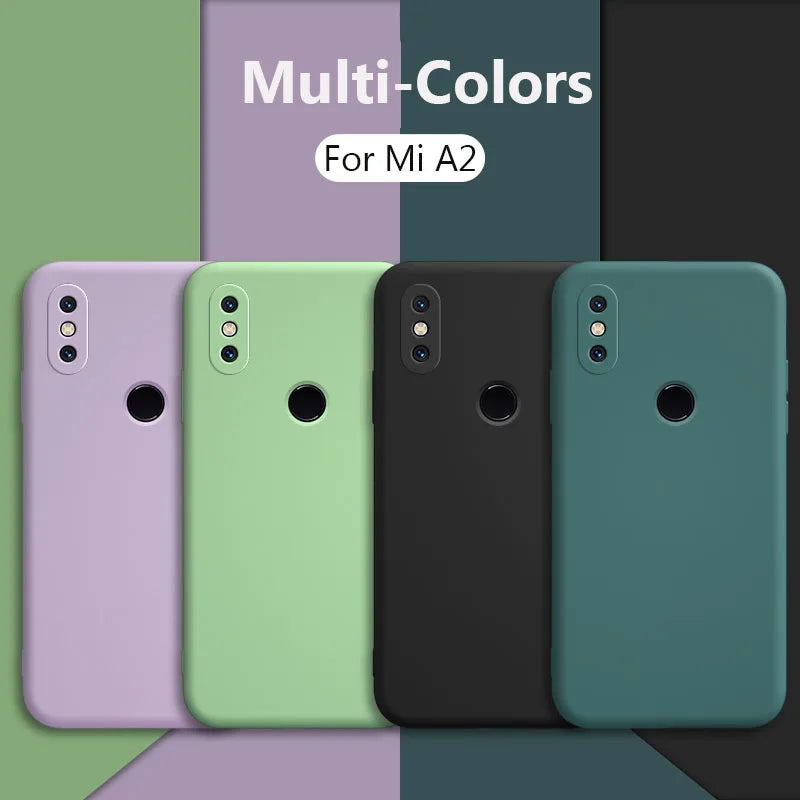 Luxury Liquid Silicone Phone Case For Xiaomi Mi A2 Mix 2S Mix 3 Mi 8 Mi 9 Mi 10 SE Redmi Note 7 8 Pro Soft Cover Coque Fundas