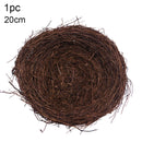8-25cm Round Rattan Bird Nest Easter Decoration Bunny Eggs Artificial Vine Nest For Home Garden Decor Happy Easter Party Supply