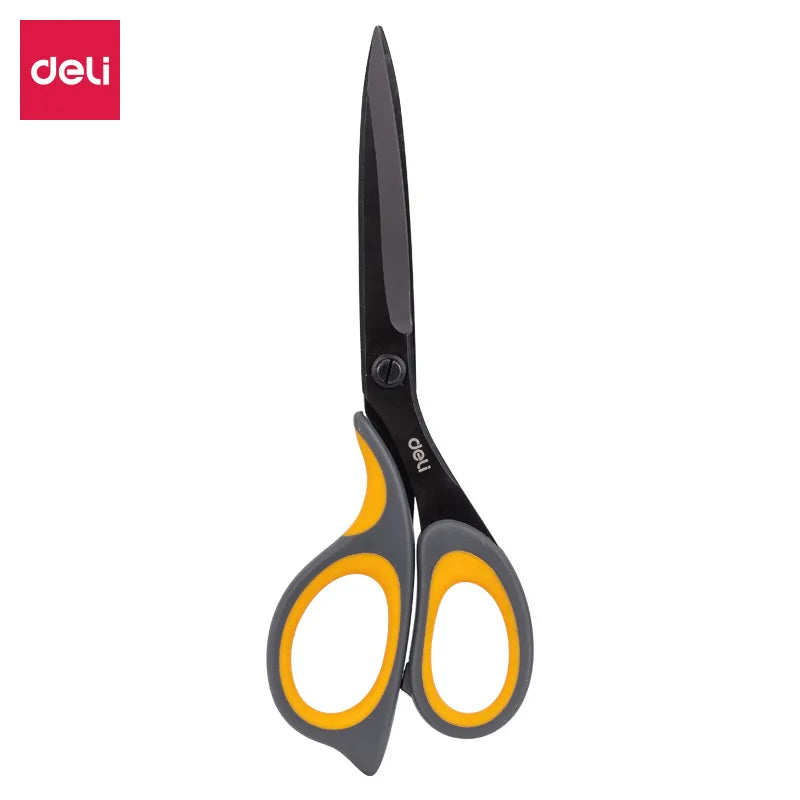 DELI Stationery Scissors for Office Home Use Soft Handle Durable Sharp Hand Craft Scissors Office Supplies