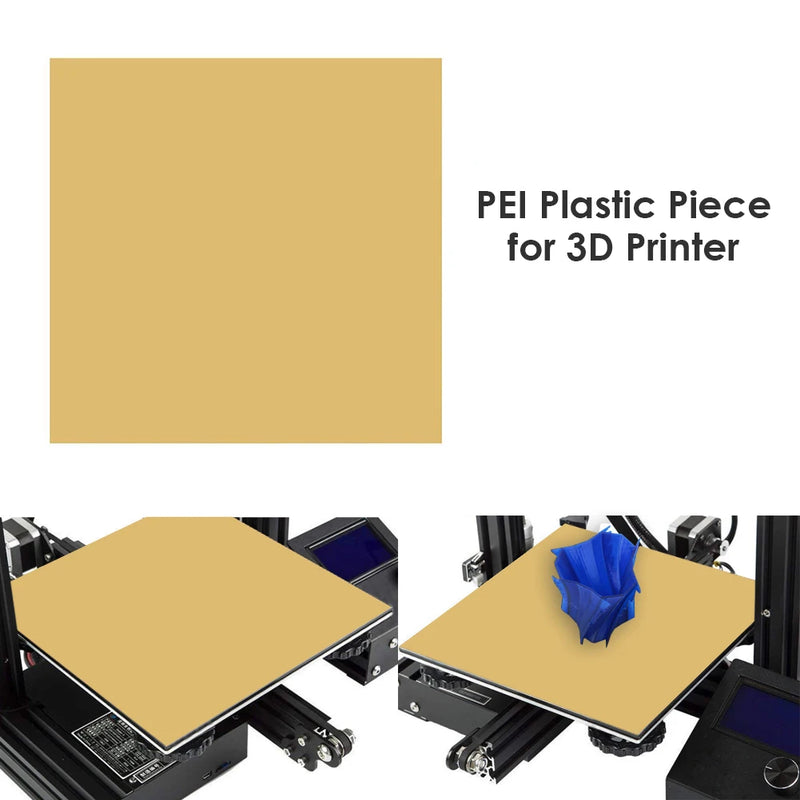 3D Printer PEI Sheet 157/150mm for 3D Printing Build Surface with 3m Adhesive Tape Polyetherimide Ultem Sheet