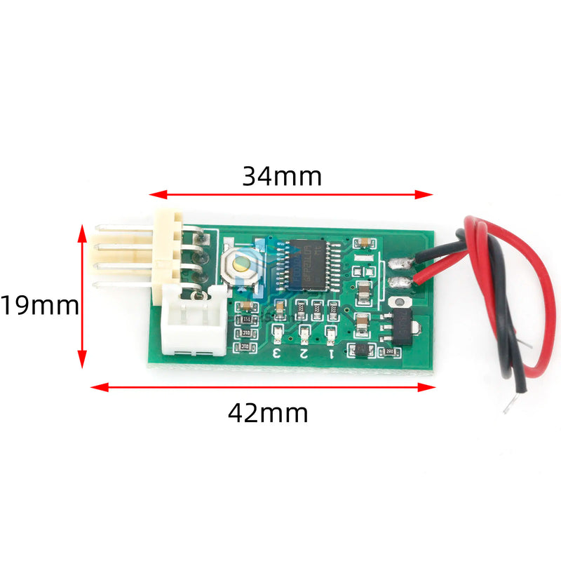 DC 12V PWM Speed Controller Fan Speed governor 4 Wire Computer Temperature control Switch for PC CPU Cooler Fan Alarm STK IC