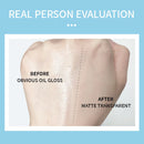 The Blue Sky Oil Control Long-lasting Powder Cake with Powder Puff Makeup Powder Waterproof Wet and Dry Face Powder