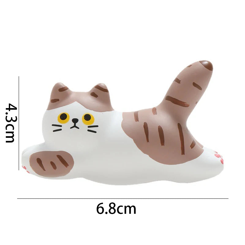 Running Cat Refrigerator Magnet Creative Magnet Resin Stereo Diy Decorative Accessories Large Magnetic Sticker