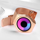 Relogio Creative Quartz Watches Men Top Brand Casual Stainless steel Mesh Band Unisex Watch Clock Male female Gentleman gift