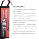 Sunpadow 2S 7.4V Lipo Battery for 5100mAh 70C Hard Case with T Deans XT60 Plug for RC Car Vehicle Truck Tank Racing Hobby