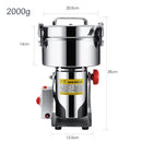 Electric Grain Mill Grinder Stainless Steel Pulverizer Powder Machine for Dry Herbs Grains Spices Cereals Coffee Corn 800G