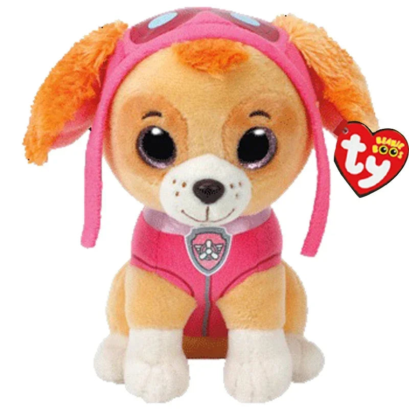 Ty Beanie Big Eyes 6" 15CM Stuffed Plush Toy Dog Marshall Chase Rocky Zuma Tracker Skye Verest Children Christmas Birthday Gifts