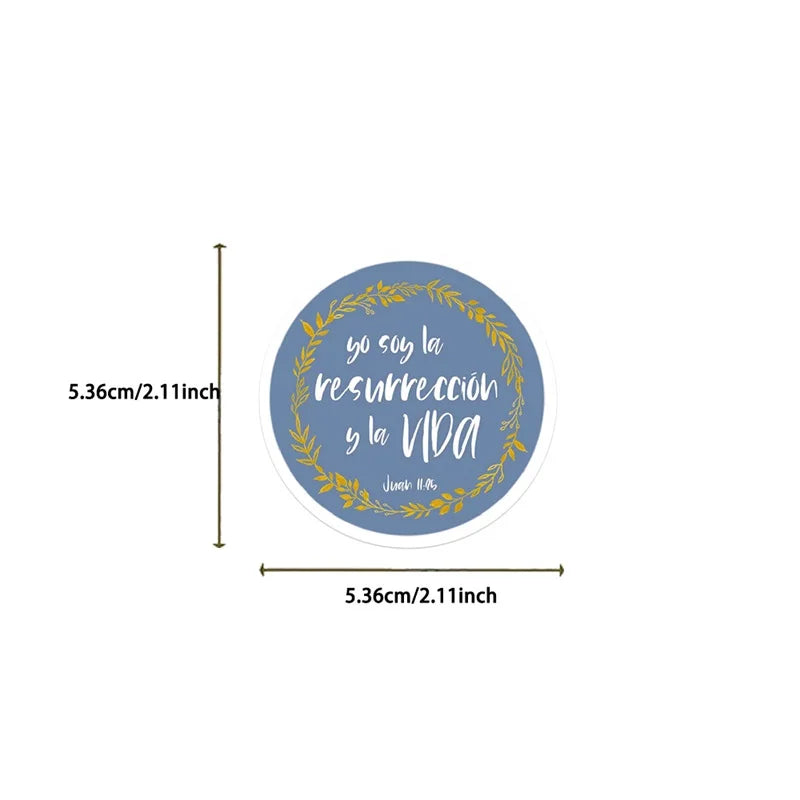 10/30/50PCS Spanish Bible PVC Sticker Aesthetic Children's Stationery Hand Accounting Tools Decoration Scrapbooking Supplies