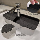 Kitchen Silicone Faucet Mat Flower Sink Splash Pad Drain Pad Bathroom Countertop Protection Absorbent Quick Dry Tray Drainage