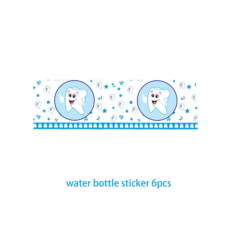 My First Tooth Blue Theme Party Disposable Tableware Stes Boy Girl First Tooth Birthday Party Decor Cups Plates  Napkins Banners