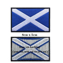 1PC Scottish Flag Scotland Patches Armband Embroidered Patch Hook Loop Or Iron On Embroidery  Badge Military Stripe