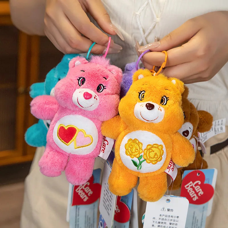 15cm Miniso Plush Toys Fantasy Rainbow Bear Pendant Bag Accessories Keychain Bag Car Pendant Valentine's Day Gift