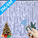 USB Festoon LED String Light 8 Mode Remote Christmas Fairy Garland Curtain Light Decor For Home Holiday Decorative New Year Lamp