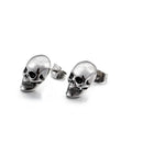 Fashion Retro Trend Punk Rock Men and Women Hip Hop Skull Earrings Couple Gift Halloween Street Party Niche Earrings Accessories