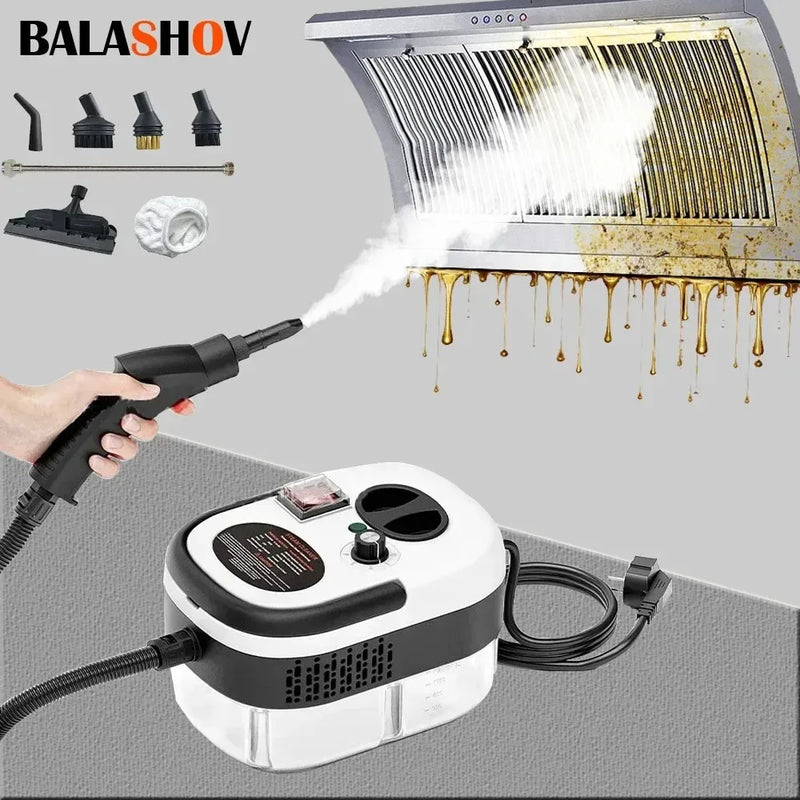 2500W High Temperature and Pressure Handheld Steam Cleaners Air Conditioner Kitchen Hood Car Steam Clean Machine Floor Cleaning