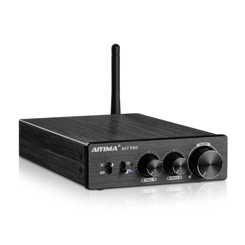 AIYIMA A07 PRO Bluetooth Amplifier TPA3255 QCC304X Stereo 2.0 Channel 300Wx2 Power Digital Amplifier RCA APT-X Home Sound AMP