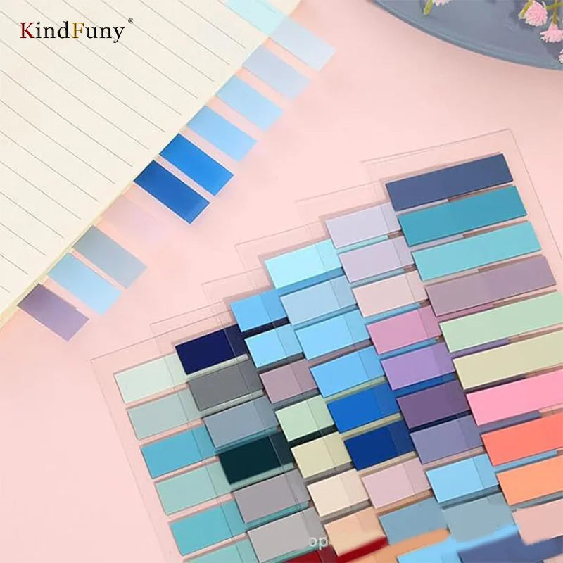 KindFuny 2800Pc Index Tabs Self Adhesive Page Markers Transparent Waterproof Sticky Notes Classify Files Flags planner Posted It