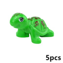 MOC City Animal Zoo Fram Accessories Building Block Figures Goat Sheep Eagle Owl Panda Parrot Seagull Penguin Bricks Toy Gift