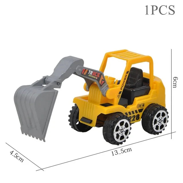 Excavator Crane Tractor Birthday Cake Topper Construction Party Cake Decor Kids Boy 1st Baby Shower One Year Happy Birthday Cake